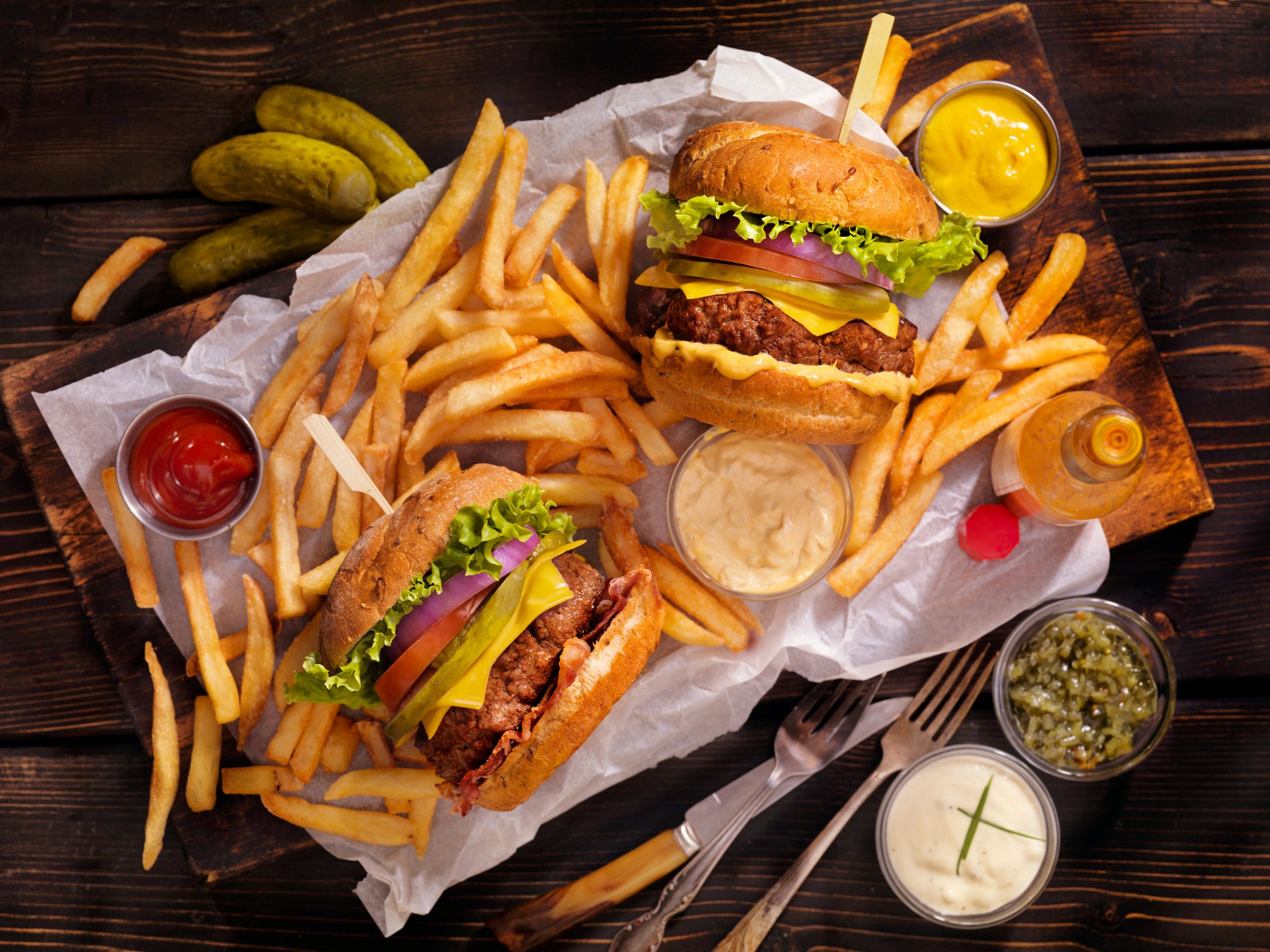 Burgers and Fries